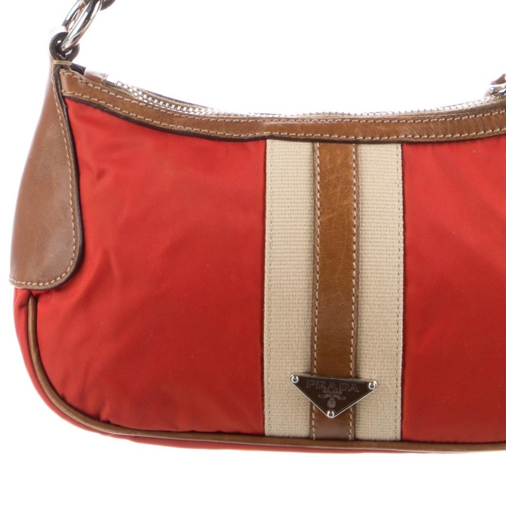 Prada orange Nylon shoulder bag